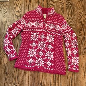 LL Bean ski sweater 100% cotton